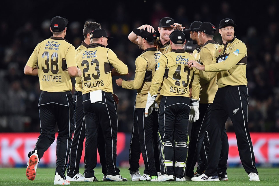 Trent Boult celebrating in the NZ vs AUS series !!!